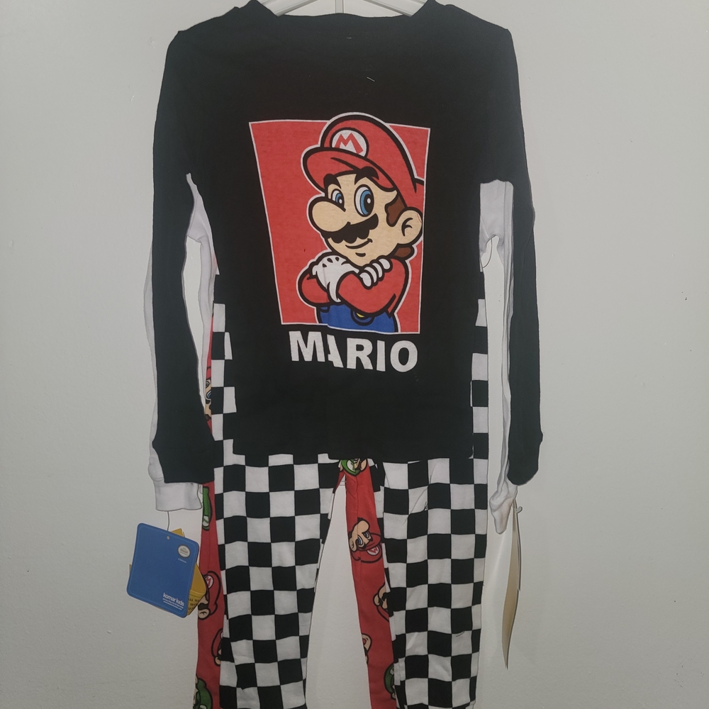 Mario Black and Red Pajama Set